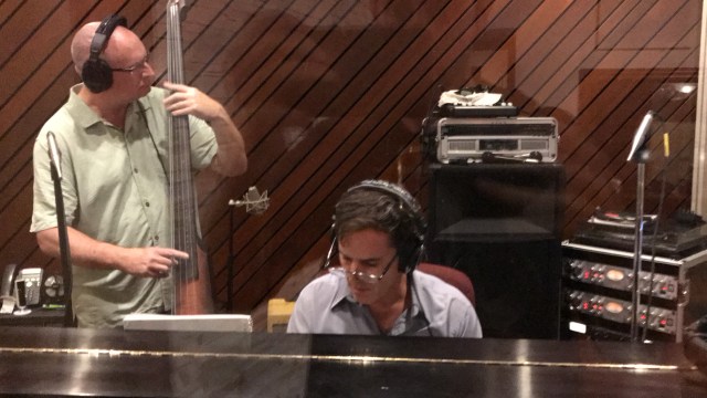 Sean and Jeffrey Recording Sarah's Project 2